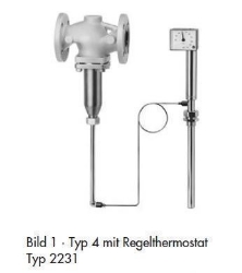 Bild von Samson Ventil Typ 2114, DN 25 mit Flanschanschluss, entlastet, Typenblatt T 2121,  Alt Art.Nr: 1084369, Art.Nr. : 5543908