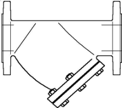 Picture of Oventrop Schmutzfänger PN16 DN 65, Flansche nach DIN 2501, Grauguss - Art.-Nr. 1122051