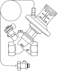 Picture of OVENTROP Differenzdruckregler „Hydromat DTR“ 250-700 mbar, DN 20, PN 16, Art.Nr. : 1064706