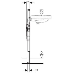 Picture of Geberit Duofix Element für Waschtisch, 82–98 cm, Standarmatur, mit Unterputzsiphon, Art.Nr. : 111.547.00.1