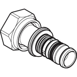 Bild von Geberit Mepla Übergang mit Überwurfmutter, DN 20, d 26 mm, Art.-Nr. 603.587.00.5