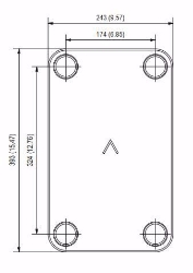 Bild von Swep Plattenwärmetauscher gelötet B35Hx20/1P-SC-S 4x2"(54), Art.Nr. : 10128-020