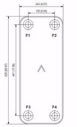 Bild von Swep Plattenwärmetauscher gelötet B50Hx10/1P-SC-S 4x2 1/2"(54), Art.Nr. : 10328-010