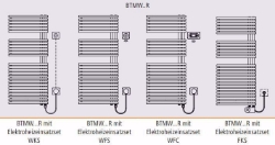 Picture of Arbonia Bagnotherm BTMW180R 500 WFS, H: 1800 mm, 800 W, L: 500 mm, Art.Nr. : BTMW180R 500 AF WFS