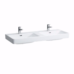 Bild von Laufen Pro S - Doppelwaschtisch PRO S 120X47 WEISS, 1200 x 460 x 120, 000, weiss, ohne Hahnloch, Art.Nr. : H8149660001091