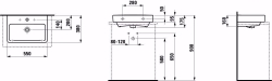 Bild von Laufen Pro S - Aufsatz-Waschtisch 'compact', 550 x 380 x 170, 000, weiss, ohne Hahnloch/ohne Überlauf, Art.Nr. : H8179580001421