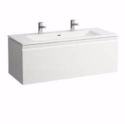 Bild von Laufen Pro S - Komplettset 1200 mm, Waschtisch 'slim' mit Waschtischunterbau 'Pro' mit Schublade, 1200 x 500 x 460, 463, weiss, 1 Hahnloch, Art.Nr. : H8609674631041