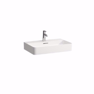 Bild von Laufen VAL - Waschtisch VAL 65X42 LCC WS, 400 LCC-weiss, 3 Hahnlöcher, 650 x 420 x 115, Art.Nr. : H8102844001081