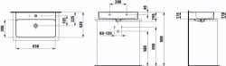 Bild von Laufen VAL - Aufsatz-Waschtisch, 400 LCC-weiss, 1 Hahnloch, 650 x 420 x 115, Art.Nr. : H8162844001041