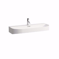 Picture of Laufen SONAR - Waschtisch SONAR 100X42 LCC WS, 400 LCC-weiss, 1 Hahnloch, 1000 x 420 x 145, Art.Nr. : H8103474001041