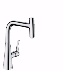 Picture of Hansgrohe Metris Select M71 Einhebel-Küchenmischer 240, Ausziehbrause, 2jet, sBox, chrom , Art.Nr. : 73817000