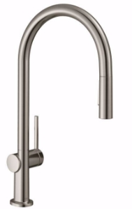 Bild von Hansgrohe Talis M54 Einhebel-Küchenmischer 210, Ausziehbrause, 2jet, edelstahl finish , Art.Nr. : 72800800