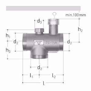 Picture of GF-JRG JRGUMAT Thermomischer 3400, PN10 3/4" / 48 °C , Art.Nr. : 3400.924