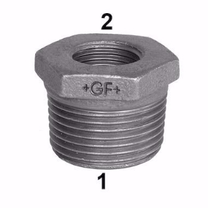 Picture of +GF+ 241 Reduziernippel, ISO/EN N4, Dim. (1-2): 2" ‑ 1/2", Art.Nr.: 770241237