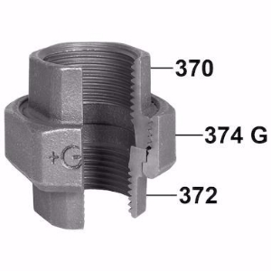 Bild von GF-JRG Verschraubung, flachdichtend, Nr. 330 3/8" verzinkt , Art.Nr. : 770330203