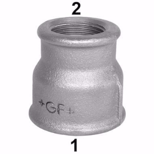 Bild von GF-JRG Muffe, reduziert, Nr. 240 1/2" 1/4" verzinkt , Art.Nr. : 770240218