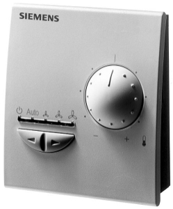 Picture of Siemens Raumgerät mit Fühler, Sollwert-, Betriebsart-, Ventilatorstufenwahl und PPS2-Schnittstelle, Art.Nr.: QAX33.1