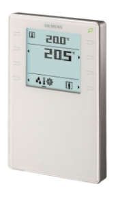 Bild von Siemens Raumbediengerät mit KNX, Fühler für Temperatur, segmentiertem Display mit Hintergrundbeleuchtung, To, Art.Nr.: QMX3.P34