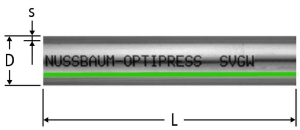 Bild von Nussbaum 81082.28 Optipress-Edelstahlrohr 1.4521 D54