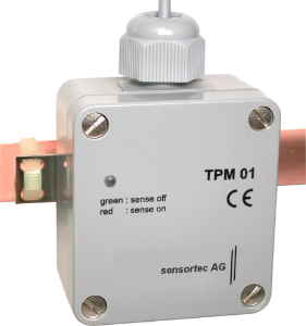 Picture of Sensortec - Taupunktwächter, IP20, 24VAC/DC, Wechselkontakt potentialfrei (60V/1A), Messbereich:  50....1000kOhm entspricht 20...1 µS (Leitwert), Art.Nr. : TPM 01-A