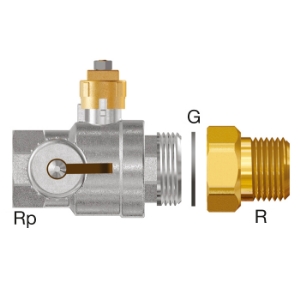 Bild von FLAMCO Flamcomat Kappenkugelhann Rp1 1/4"xG1 1/2", Art.Nr. : 17738