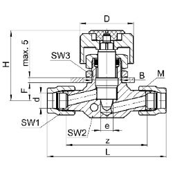 Bild von SERTO Feinregulierventile SERTO SO NV 41C21 M-Programm, Messing Grösse: 6, Art.Nr. :  028.0500.060