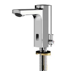 Bild von KWC F5E-Mix F5EM1004 Elektronik-Standbatterie mit Rückflussverhinderer:ja, Berechnungsdurchfluss Trinkwasser:0.07 l/s, Berechnungsdurchfluss Warmwasser:0.07 l/s, Art.Nr. : 2030036159