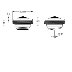 Bild von KWC ACXX1002 Luftsprudler 5,0 l/min Füllmenge:1, Mengeneinheit:Stück, Art.Nr. : 2030041326