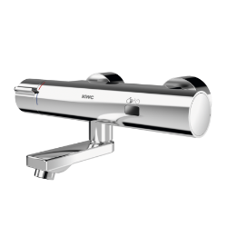 Bild von KWC F5E-Therm F5ET1021 Elektronik-Thermostatbatterie mit Rückflussverhinderer:ja, Berechnungsdurchfluss Trinkwasser:0.07 l/s, Berechnungsdurchfluss Warmwasser:0.07 l/s, Art.Nr. : 2030039539