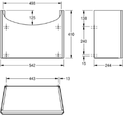 Bild von KWC ANIMA BS206 Siphonabdeckung , Art.Nr. : 2000058442