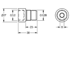 Bild von KWC AQRM928 Anschlussadapter , Art.Nr. : 2000101441