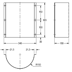 Bild von KWC CAMPUS ZCMPX0010 Siphonverkleidung Füllmenge:1, Mengeneinheit:Stück, Art.Nr. : 2000102739