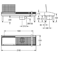 Bild von KWC SIRIUS SIRW731A Schuh- und Stiefelreinigungsanl Bürsten:optional, Rost:klappbar, Material:mineralischer Werkstoff, Art.Nr. : 2000102729