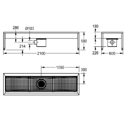 Picture of KWC SIRIUS SIRX731C Schuh- und Stiefelreinigungsanl Beckenposition:mittig, Beckendesign:90° Ecken, Becken: Höhe:180 mm, Art.Nr. : 2000100356