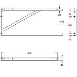 Bild von KWC MAXIMA MAXB700 Konsole Material:Edelstahl, Materialtyp:1.4301 Chromnickelstahl V2A, Materialstärke:1.5 mm, Art.Nr. : 2000057094