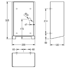 Bild von KWC EXOS. EXOS220W Händetrockner Luftgeschwindigkeit:verstellbar, Luftmenge:80 Kubikmeter/Stunde, Eingangsspannung Hz:50 Hertz (1/Sekunde), Art.Nr. : 2030034660