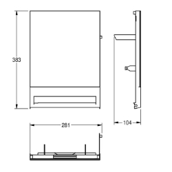 Bild von KWC EXOS. ZEXOS637W Glasfront EXOS637 , Art.Nr. : 2030025239