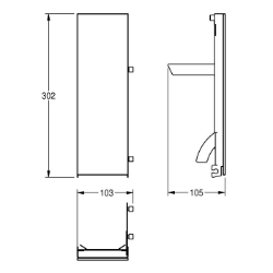 Bild von KWC EXOS. ZEXOS616W Glasfront Seifenspender , Art.Nr. : 2030025238