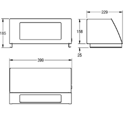 Bild von KWC STRATOS STRX608 Klappdeckelaufsatz zu Abfallbehä Schloss:Zylinderschloss, Material:Edelstahl, Materialtyp:1.4301 Chromnickelstahl V2A, Art.Nr. : 2000057231