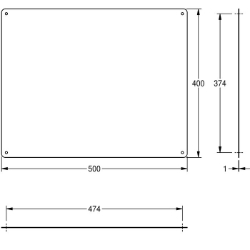 Bild von KWC CHRH501 Spiegel Verdeckte Befestigung:nein, Material:Edelstahl, Materialtyp:1.4301 Chromnickelstahl V2A, Art.Nr. : 2000056955