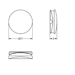 Bild von KWC ASEX1010 Stopfen blau Gesamttiefe:17 mm, Gesamthöhe:5 mm, Gesamtbreite:17 mm, Art.Nr. : 2030041952