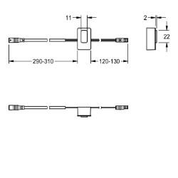 Picture of KWC ASEX1002 Sensor, ID 01/00001 Füllmenge:1, Mengeneinheit:Stück, Art.Nr. : 2030041452