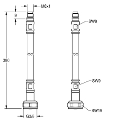 Picture of KWC ASXM1001 Schlauch , Art.Nr. : 2030041320