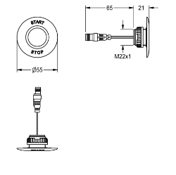 Bild von KWC EAT3O0001 Piezo-Taster Typ des Sensors:piezo-elektronischer Sensor, Art.Nr. : 2000104441