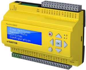 Bild von Sauter - Universalregler 24V AC/DC mit 28 Ein-Ausgängen, Display und RS485, Art.Nr. :RDT828F212