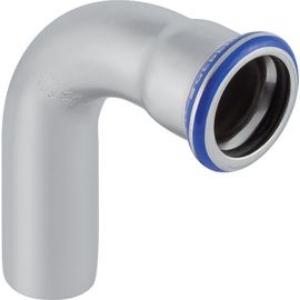 Picture of Geberit - Bogen 90° GEBERIT MAPRESS Wasser Edelstahl Rostfrei 1.4401 mit Einschubende, d mm: 12, L cm: 4.2, H cm: 4.8, Z cm: 2.5, Art.Nr. : 30301