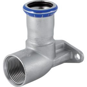 Bild von Geberit - Deckenwinkel 90° GEBERIT MAPRESS Wasser Edelstahl Rostfrei 1.4401 abgesetzt, d mm: 15, Rp: 1/2, L cm: 5.0, L1 cm: 6.5, l cm: 3, l1 cm: 1.5, Z cm: 3, Art.Nr. : 33423