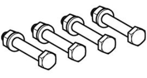 Picture of Geberit - Schrauben-Set GEBERIT zu Kugelhahn geflanscht, Ersatzteil zu Modell bis 2016, DN 1: 20, Art.Nr. : 99907