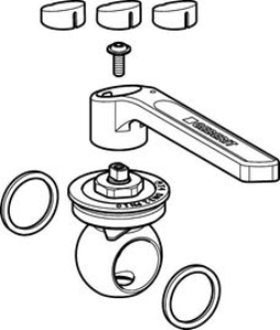 Bild von Geberit - Oberteile - Set MAPRESS, zu Kugelhahnen, Art.Nr. :242.540.00.1