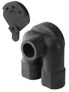 Picture of Geberit - Schalldämmsets GEBERIT Gummi EPDM, zu Geberit Doppelanschlusswinkel 90°, a 5 cm, B 9.2 cm, H 10.6 cm, h 7.1 cm, L 5.3 cm, l 2 cm, Art.Nr. :601.805.00.1